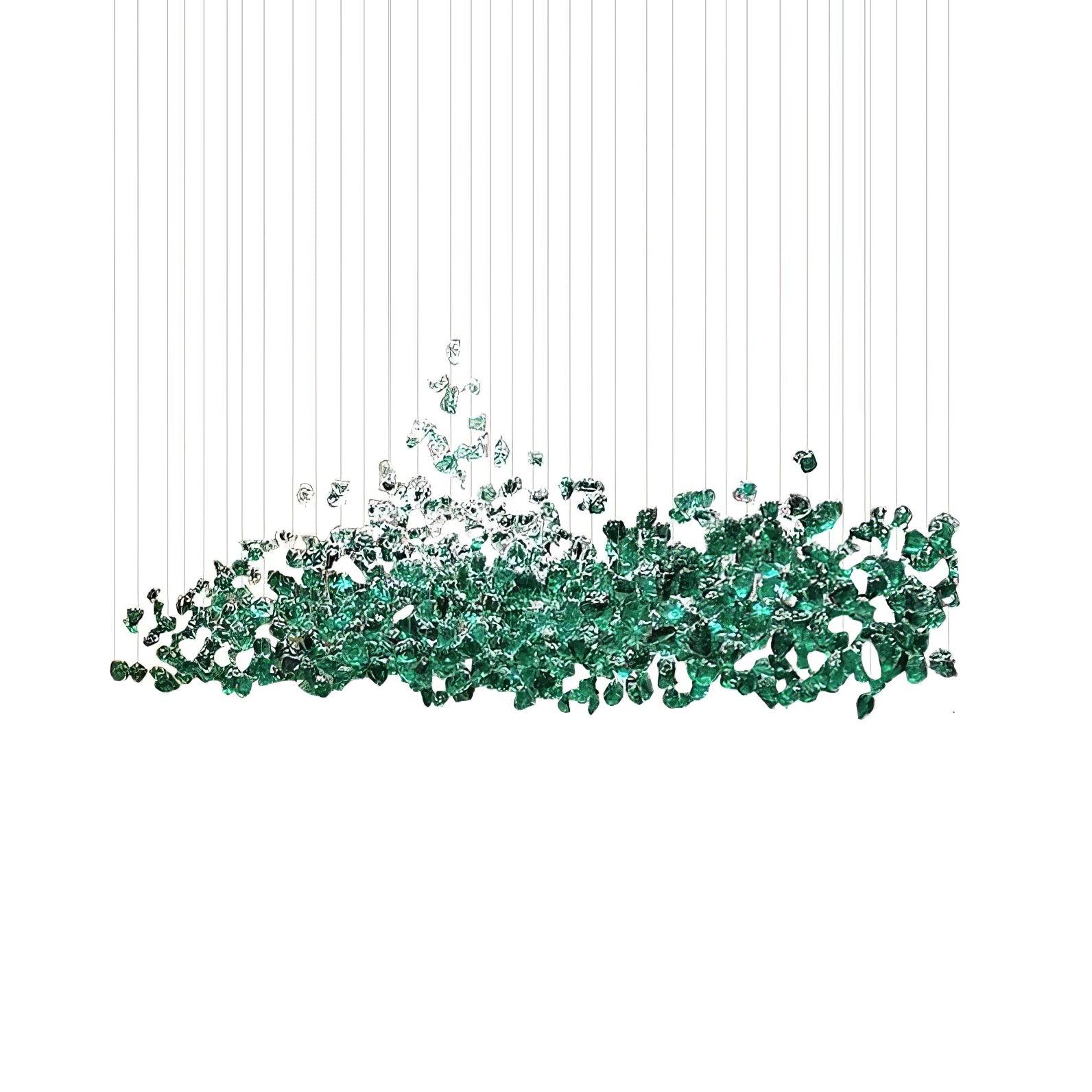 Crystal Stone Crystal Spiral Chandelier - Support customized drawingsBlushlighting