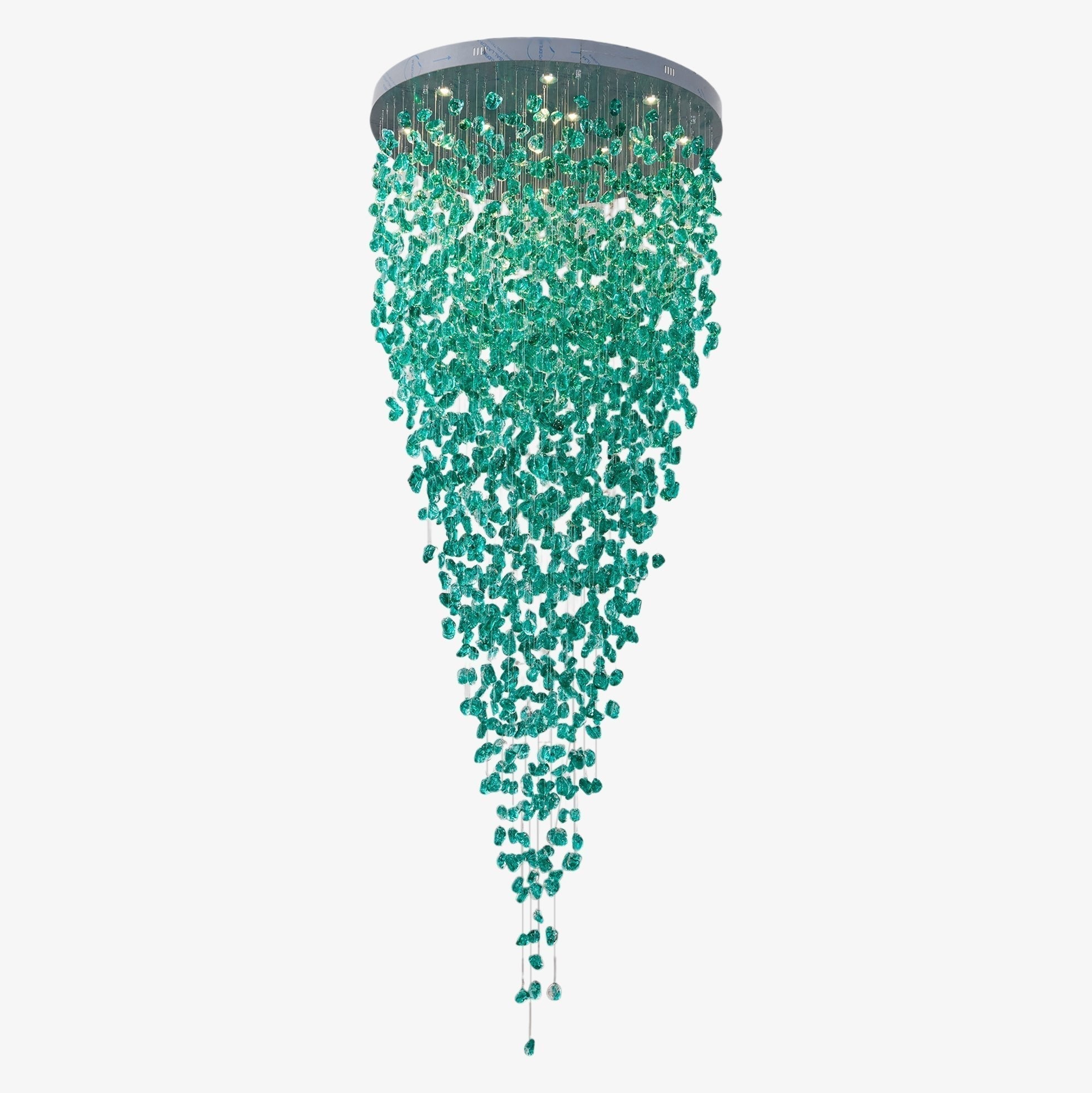 Crystal Stone Crystal Spiral Chandelier - Support customized drawingsBlushlighting