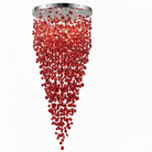 Crystal Stone Crystal Spiral Chandelier - Round Canopy ∅ 39.4″ x H 59.1″ / Dia 100cm x H 150cmBlushlighting