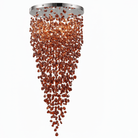 Crystal Stone Crystal Spiral Chandelier - Round Canopy ∅ 39.4″ x H 59.1″ / Dia 100cm x H 150cmBlushlighting
