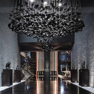 Crystal Stone Crystal Spiral Chandelier - Long canopy L 47.2″ x W 15.7″ x H 59.1″ / L 120cm x W 40cm x H 150cmBlushlighting