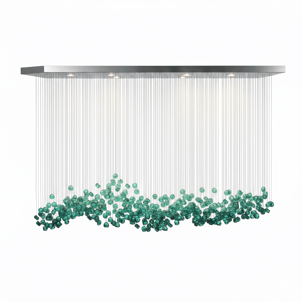 Crystal Stone Crystal Spiral Chandelier - Support customized drawingsBlushlighting