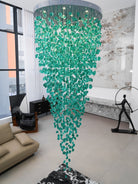 Crystal Stone Crystal Spiral Chandelier - Support customized drawingsBlushlighting
