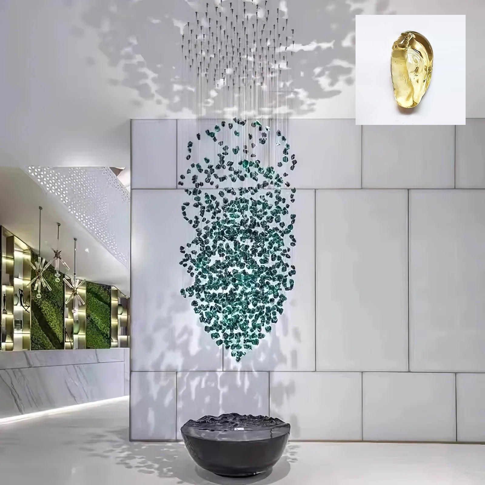 Crystal Stone Crystal Spiral Chandelier - Support customized drawingsBlushlighting