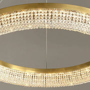 Bergamo Double Ring Crystal Chandelier