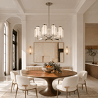 Crystalia Modern Sculptural Ring Chandelier - Blushlighting