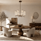 Crystalia Modern Sculptural Ring Chandelier - Blushlighting