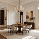 Crystalia Modern Sculptural Ring Chandelier - Blushlighting