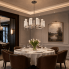 Crystalia Modern Sculptural Ring Chandelier - Blushlighting