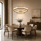 Crystara Modern Moroccan Stone Chandelier - Ø39.4" × H11.8" (Ø100 × H30 cm)Blushlighting