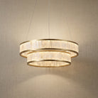 Crystara Modern Moroccan Stone Chandelier 31" - Blushlighting