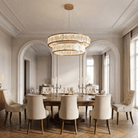 Crystara Modern Moroccan Stone Chandelier 31" - Blushlighting