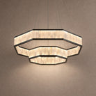 Crystara Modern Moroccan Stone Chandelier - Ø39.4" × H11.8" (Ø100 × H30 cm)Blushlighting