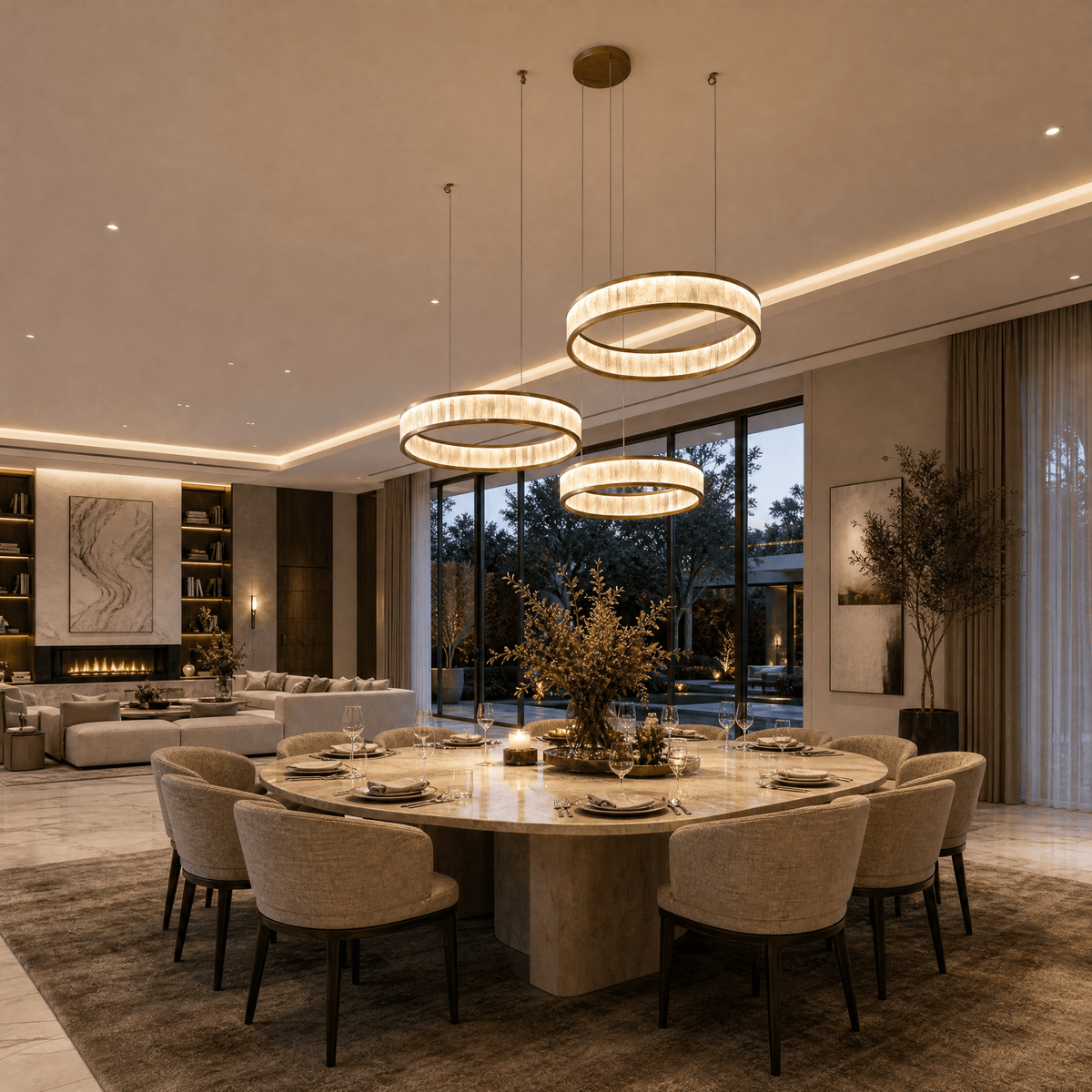 Crystara Modern Natural Moroccan Stone Chandelier - Blushlighting