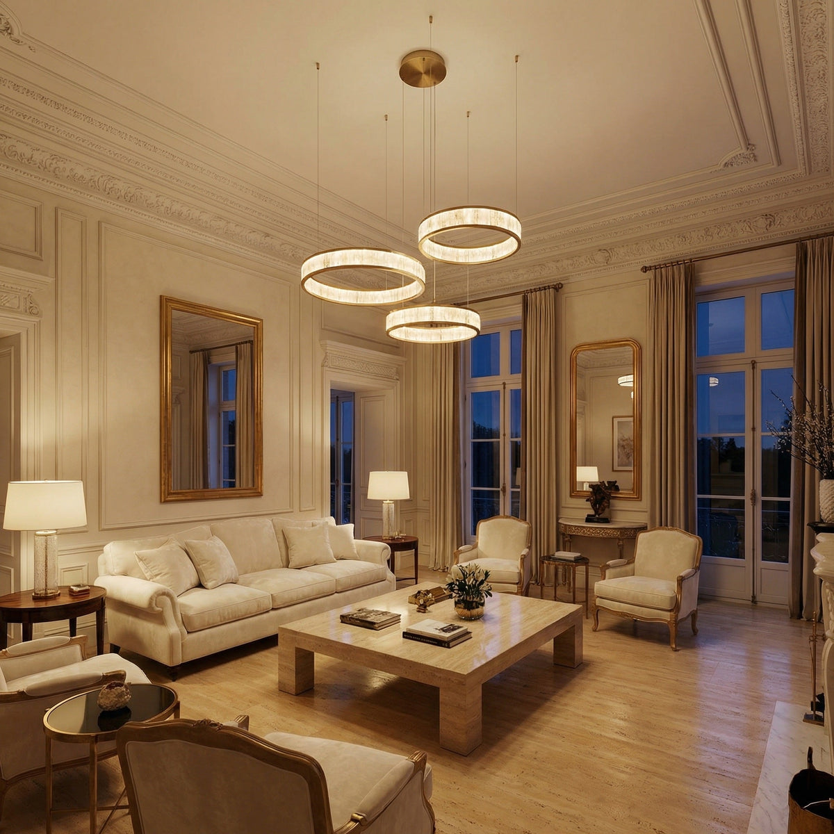 Crystara Modern Natural Moroccan Stone Chandelier - Blushlighting