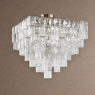 Crystara Tiered Flush Mount - ChromeBlushlighting