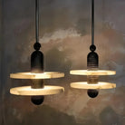Csilla Alabaster Pendant Light - B - 11"H x 9.8" DBlackBlushlighting
