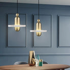 Csilla Alabaster Pendant Light - A - 11" x 5.9"GoldBlushlighting