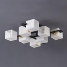 Cubist Alabaster Cluster Ceiling Lamp - by Blushlighting