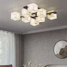Cubist Alabaster Cluster Ceiling Lamp - by Blushlighting