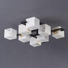 Cubist Alabaster Cluster Ceiling Lamp - by Blushlighting