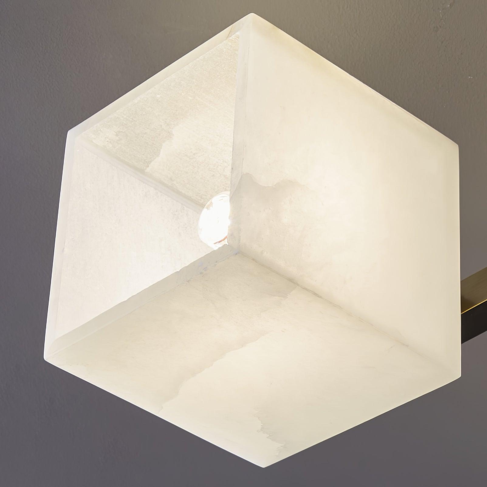 Cubist Alabaster Cluster Ceiling Lamp - by Blushlighting