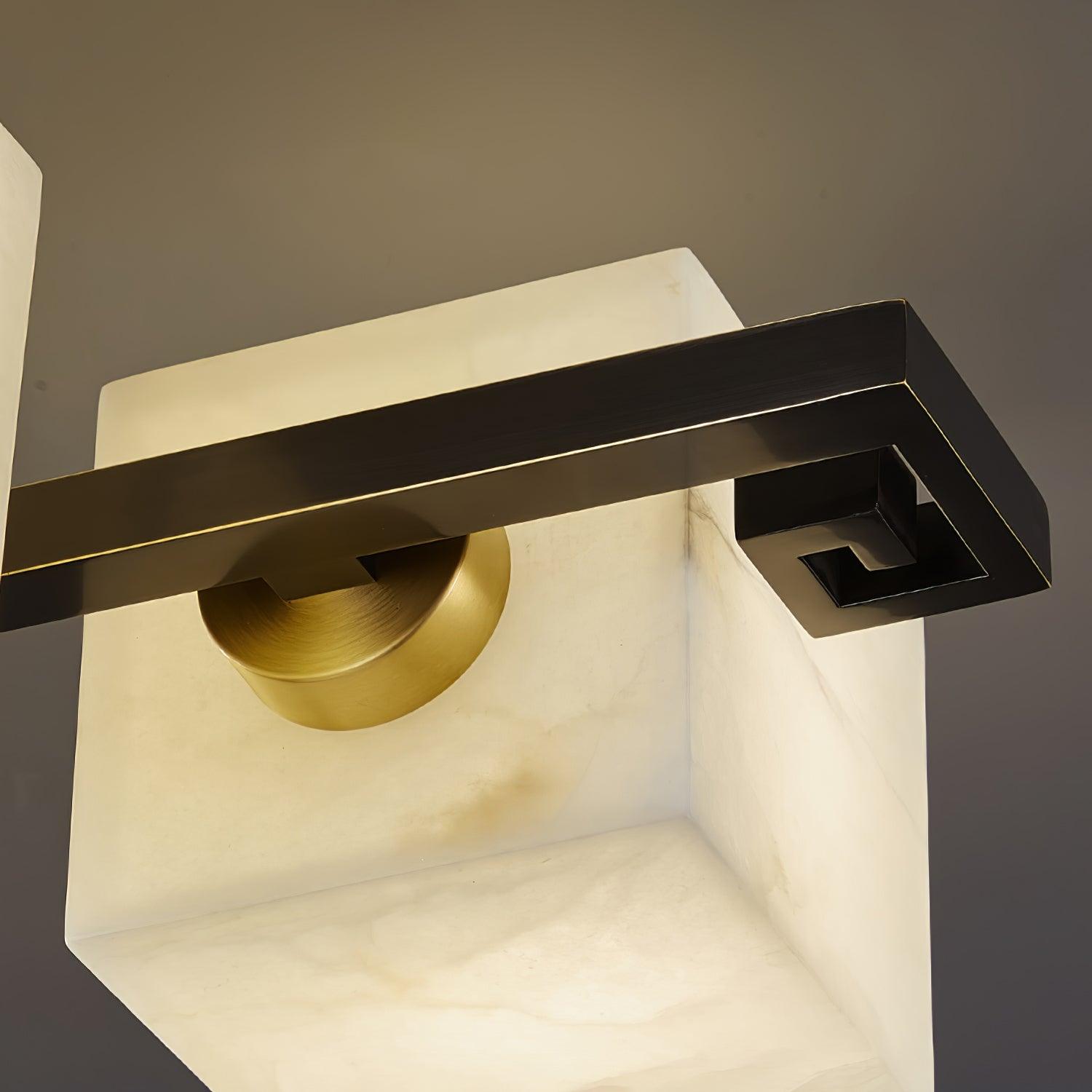 Cubist Alabaster Cluster Ceiling Lamp - by Blushlighting