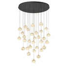 Cudor Round LED Chandelier - Matte Black31 LightBlushlighting