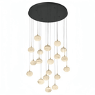 Cudor Round LED Chandelier - Matte Black19 LightBlushlighting