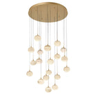 Cudor Round LED Chandelier-Chandelier-Antique Brass-19 Light-Blushlighting