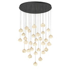 Cudor Round LED Chandelier-Chandelier-Matte Black-31 Light-Blushlighting
