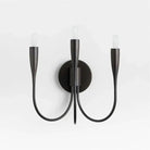 Curve Candelabra Wall Sconce - BlackBlushlighting