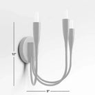 Curve Candelabra Wall Sconce - BlackBlushlighting