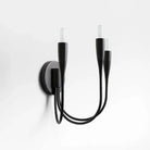 Curve Candelabra Wall Sconce - BlackBlushlighting