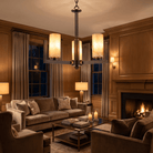 Cylinder 3-arm Alabaster Pendant Light - Blushlighting