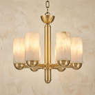 Cylinder Shade Alabaster Pendant Light - Ø40.2" × H29.5" (Ø102 × H75 cm)Blushlighting
