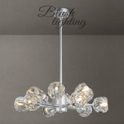 Dorian Modern Crystal Round Chandelier For Living Room 36"