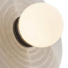 Dahlia Alabaster LED Vanity Light - Bronze2 LightBlushlighting