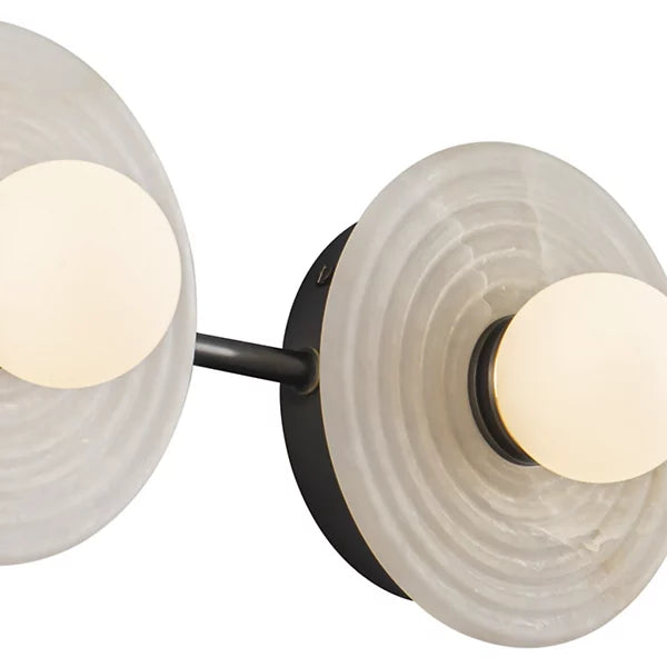 Dahlia Alabaster LED Vanity Light-Blushlighting-Blushlighting