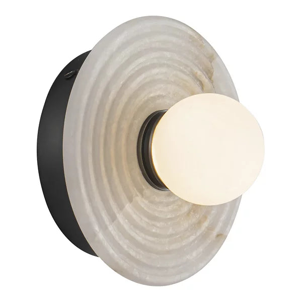 Dahlia Alabaster LED Wall Sconce-Blushlighting-Bronze-Blushlighting
