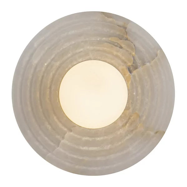 Dahlia Alabaster LED Wall Sconce-Blushlighting-Blushlighting