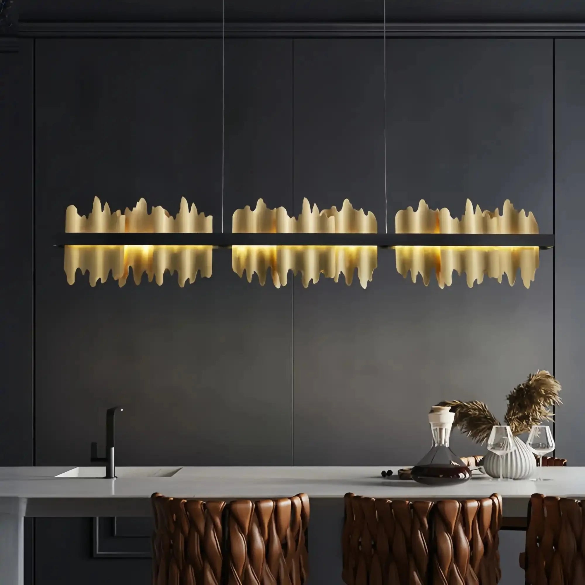 Dahlia Dining Room Chandelier 47" - Style BBlushlighting
