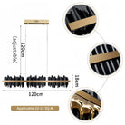 Dahlia Dining Room Chandelier 47" - Blushlighting