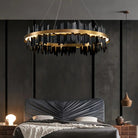 Dahlia Modern Ring Chandelier - 32"Style ABlushlighting