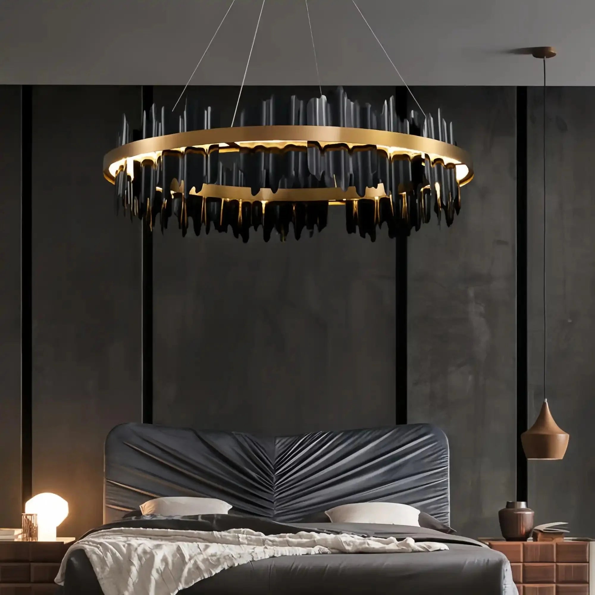 Dahlia Modern Ring Chandelier - 32"Style ABlushlighting