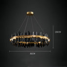 Dahlia Modern Ring Chandelier - 32"Style ABlushlighting