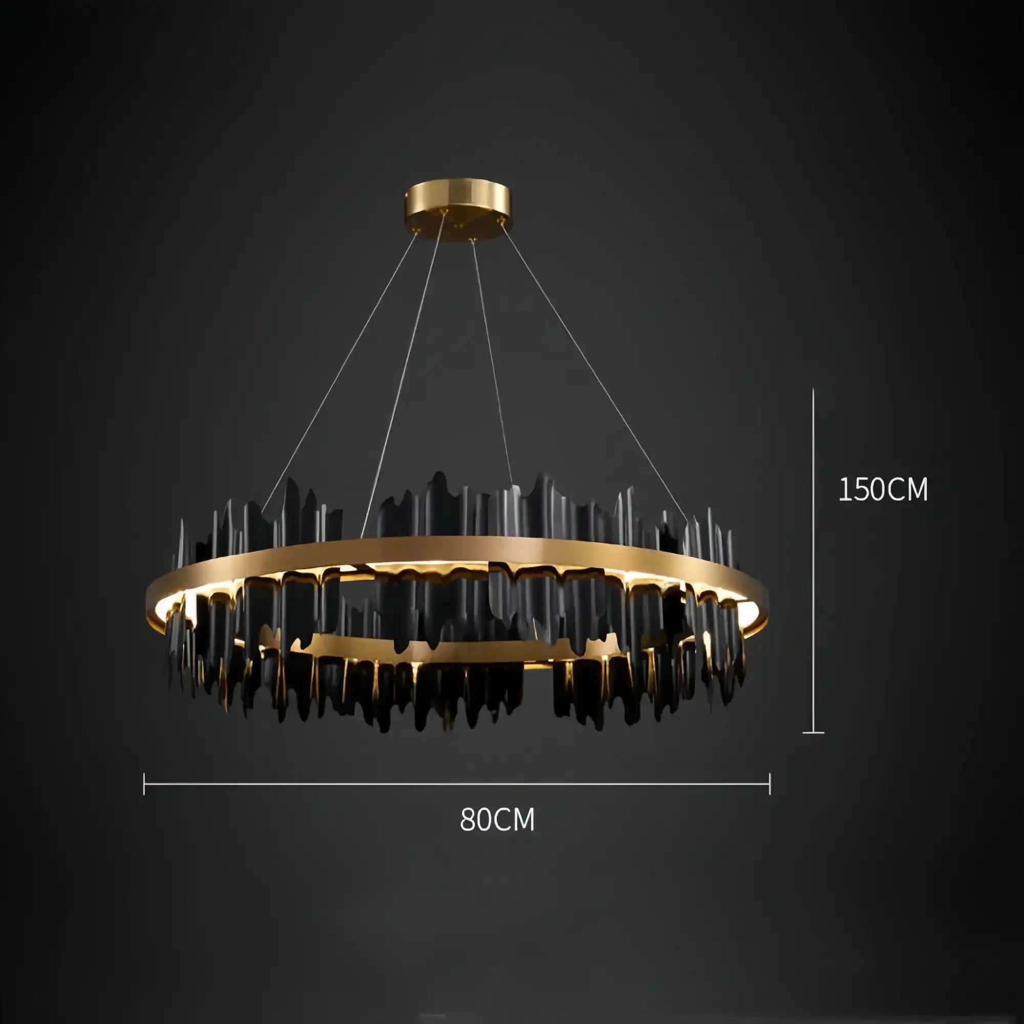 Dahlia Modern Ring Chandelier - 32"Style ABlushlighting