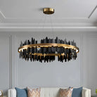 Dahlia Modern Ring Chandelier - 32"Style ABlushlighting