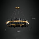 Dahlia Modern Ring Chandelier - Blushlighting