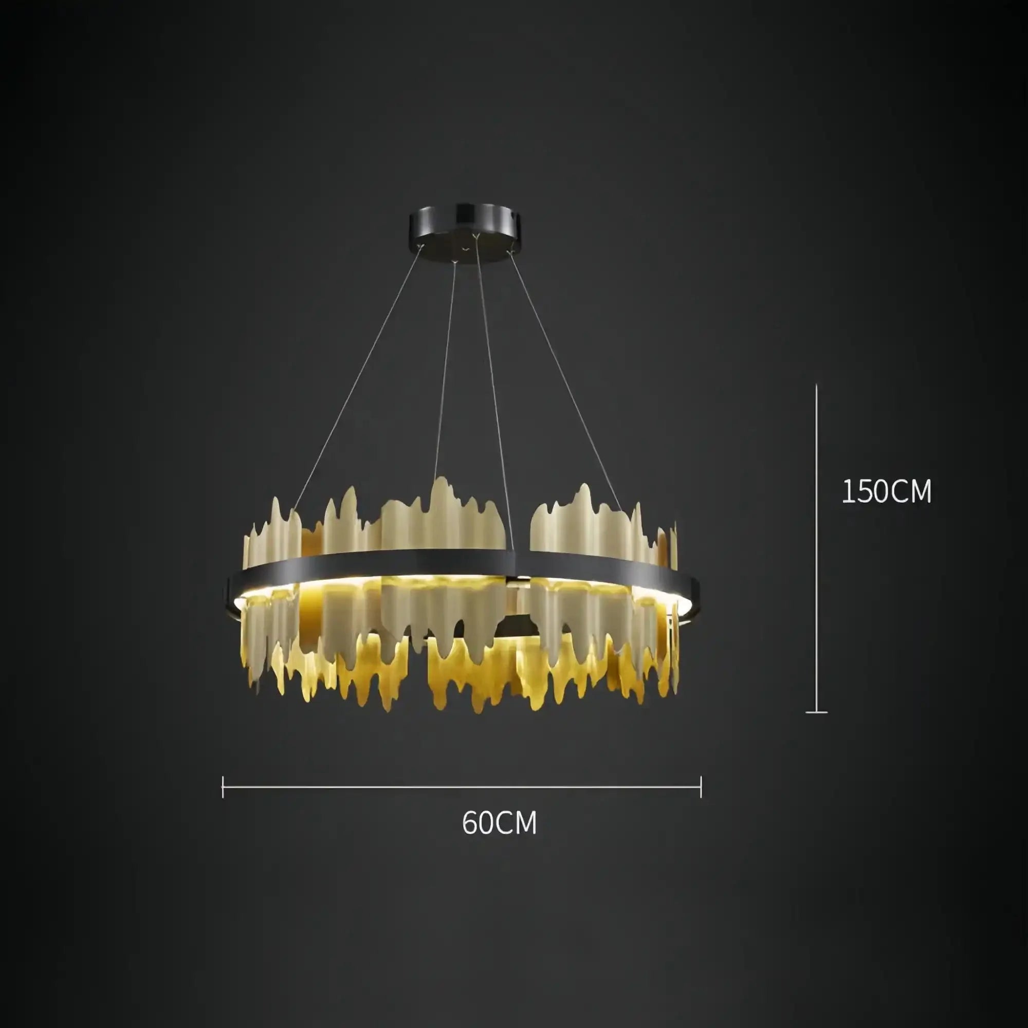 Dahlia Modern Ring Chandelier - 24"Style BBlushlighting